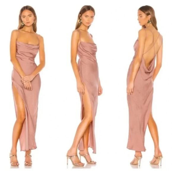 Michael Costello x REVOLVE Braxton Dress in Rose Size medium